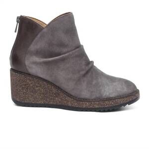 NEW AETREX women's kara ankle boot in charcoal